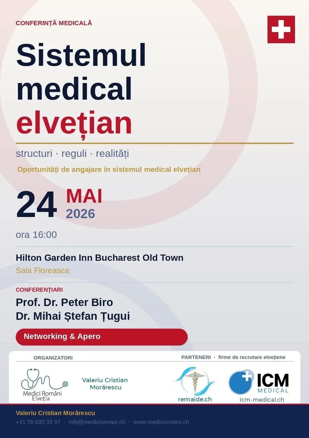 Conferință la București despre sistemul medical elvețian
