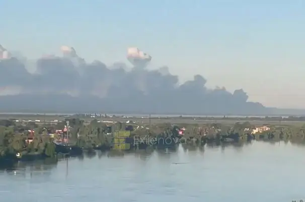 Nor de fum în Krasnodar după atacul ucrainean