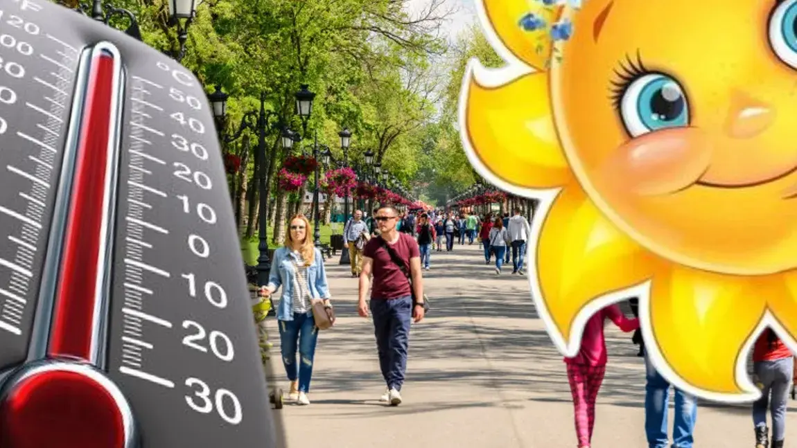 Weekend cu temperaturi de august, apoi o răcire drastică a vremii începând luni